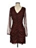 A New Day 100% Polyester Animal Print Brown Cocktail Dress Size S - photo 1