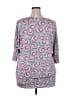 Assorted Brands Gray 3/4 Sleeve Blouse Size 3X - photo 2