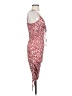 Shein Animal Print Red Cocktail Dress Size 2 - photo 4