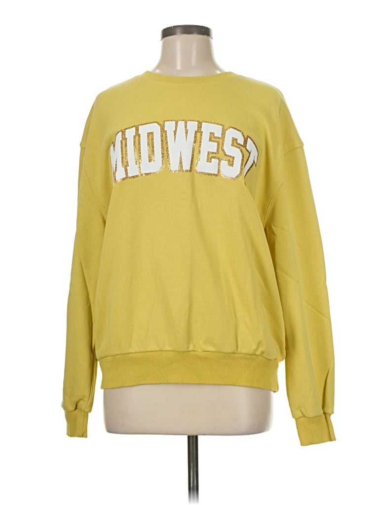Pre-owned 12pm By Mon Ami Sweatshirt In Yellow