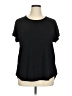 White Mark Black Short Sleeve Top Size XL - photo 1