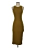 Nine West Solid Gold Green Cocktail Dress Size XS - photo 1