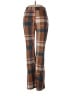 Unbranded 100% Polyester Plaid Brown Casual Pants Size M - photo 2