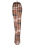 Unbranded 100% Polyester Plaid Brown Casual Pants Size M - photo 5