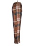 Unbranded 100% Polyester Plaid Brown Casual Pants Size M - photo 4