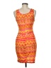 Assorted Brands Graphic Orange Cocktail Dress Size M - photo 2