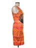 Assorted Brands Graphic Orange Cocktail Dress Size M - photo 4