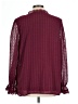 Unbranded 100% Polyester Burgundy Long Sleeve Blouse Size XL - photo 2
