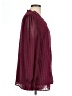 Unbranded 100% Polyester Burgundy Long Sleeve Blouse Size XL - photo 4