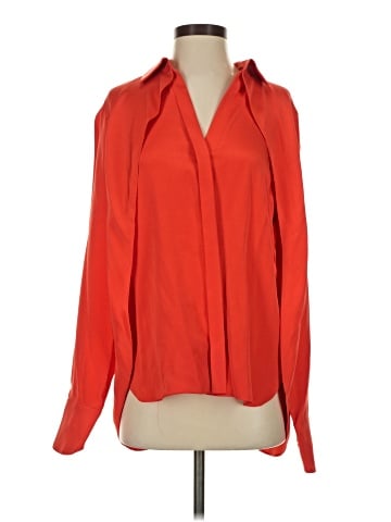 Max Azria Long Sleeve Silk Top (view 1)
