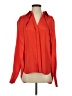 Max Azria Red Long Sleeve Silk Top Size S - photo 1