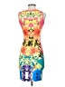 Soprano Graphic Yellow Cocktail Dress Size S - photo 2