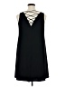 Jessica Howard Solid Black Casual Dress Size 16 - photo 2