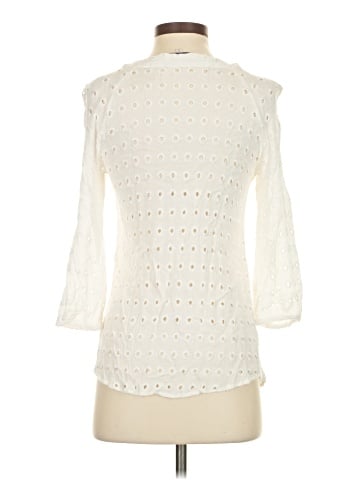 Lavender Brown 3/4 Sleeve Blouse (view 2)