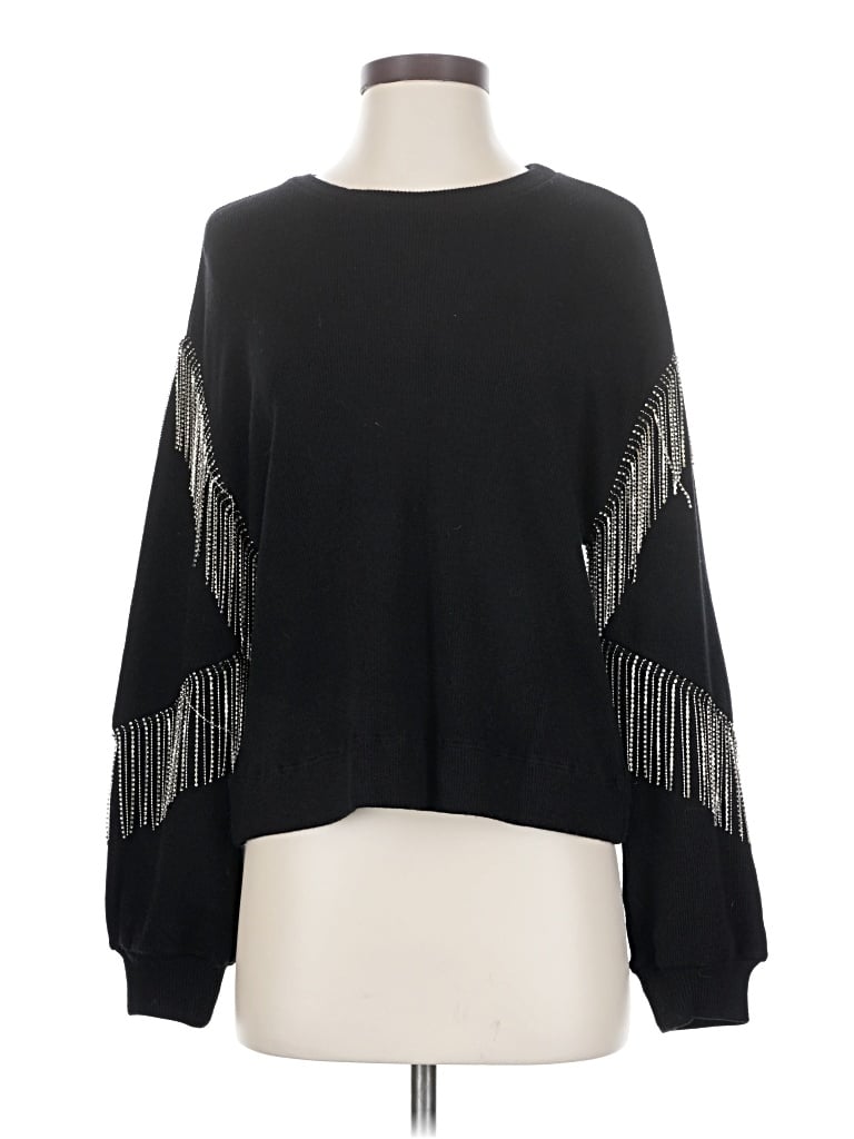 Pre-owned Saylor Pullover Sweater In Black