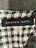 Andrew Marc Houndstooth Gray Cocktail Dress Size 10 - photo 7