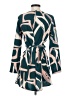 Shein Print Teal Casual Dress Size 2 - photo 2