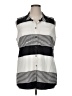 Notations Stripes Ivory Sleeveless Blouse Size XL - photo 1