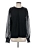 Dex Black Long Sleeve Blouse Size S - photo 1