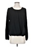 Ann Taylor 100% Polyester Black Long Sleeve Blouse Size S - photo 1
