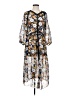 Sandro Print Gray Casual Dress Size Sm (1) - photo 1