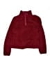 Lands' End 100% Polyester Burgundy Track Jacket Size 10 - 12 - photo 1