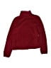 Lands' End 100% Polyester Burgundy Track Jacket Size 10 - 12 - photo 2