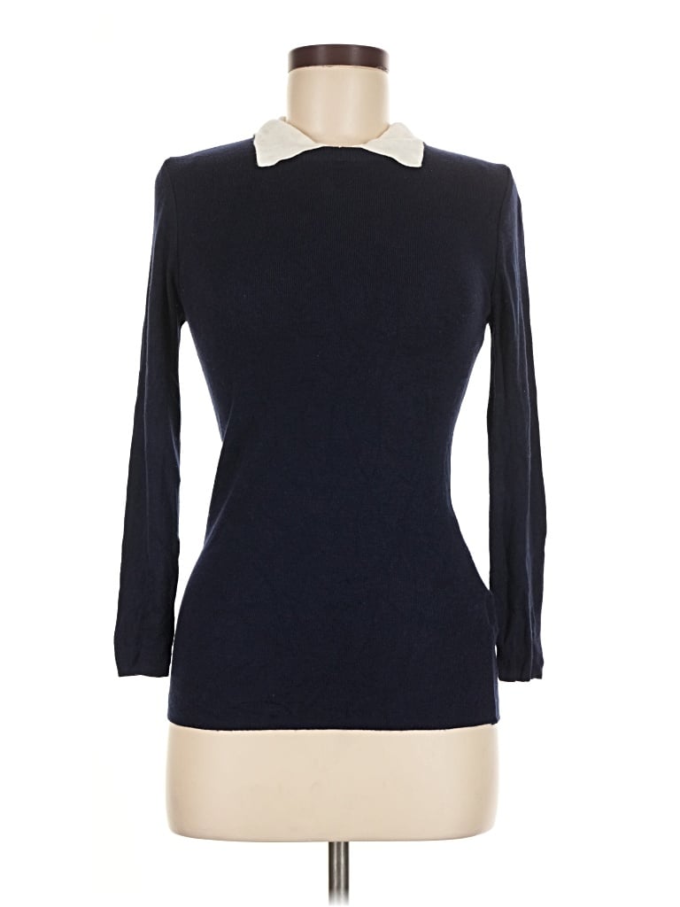 Pre-owned Milly Turtleneck Sweater In Blue
