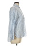 Love Tree 100% Cotton Stripes Blue Long Sleeve Button-Down Shirt Size L - photo 4