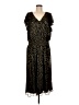 MSK 100% Polyester Animal Print Black Cocktail Dress Size M (estimated) - photo 1