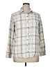 Jachs Girlfriend Plaid Ivory White Long Sleeve Button-Down Shirt Size XL (estimated) - photo 1
