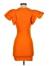 Zara Solid Orange Cocktail Dress Size S - photo 2