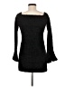 Fashion Nova 100% Polyester Tweed Black Cocktail Dress Size M - photo 2