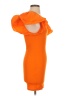 Zara Solid Orange Cocktail Dress Size S - photo 4
