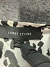 Larry Levine 100% Polyester Animal Print Silver Tan Short Sleeve Blouse Size L - photo 7