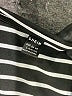 Shein Stripes Black Short Sleeve T-Shirt Size L - photo 7