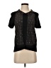 Cotélac 100% Polyester Black Short Sleeve Blouse Size XS (0) - photo 1