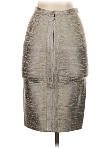 Herve Leger Faux Leather Skirt (view 2)