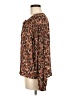 Gap 100% Polyester Brown Long Sleeve Blouse Size M - photo 5