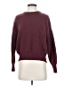 Unbranded 100% Polyester Solid Burgundy Pullover Sweater Size XS - photo 1