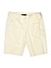 BCBGMAXAZRIA Solid Ivory Khaki Shorts Size 6 - photo 1