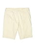 BCBGMAXAZRIA Solid Ivory Khaki Shorts Size 6 - photo 2