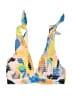 Unbranded Print Yellow Swimsuit Top Size S - photo 1