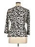 MSK Animal Print Ivory 3/4 Sleeve Top Size XL - photo 2