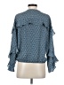 Max Studio 100% Polyester Teal Long Sleeve Blouse Size S - photo 2