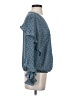 Max Studio 100% Polyester Teal Long Sleeve Blouse Size S - photo 4
