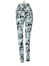 Unbranded Print Blue Active Pants Size XS - photo 2