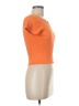 Knit Mix Orange Short Sleeve Top Size M - photo 4