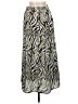 Shein 100% Polyester Animal Print Silver Black Casual Skirt Size M - photo 2