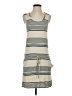 Chaser Stripes Gray Casual Dress Size S - photo 1